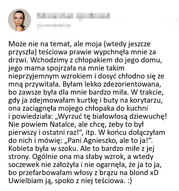 Niezbyt miła akcja z teściową