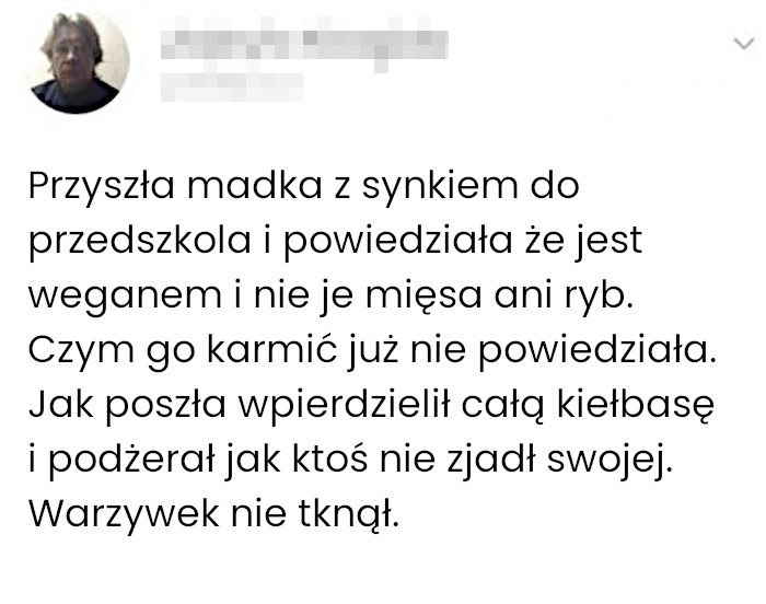 Gdy rodzic próbuje z dziecka zrobić wegana