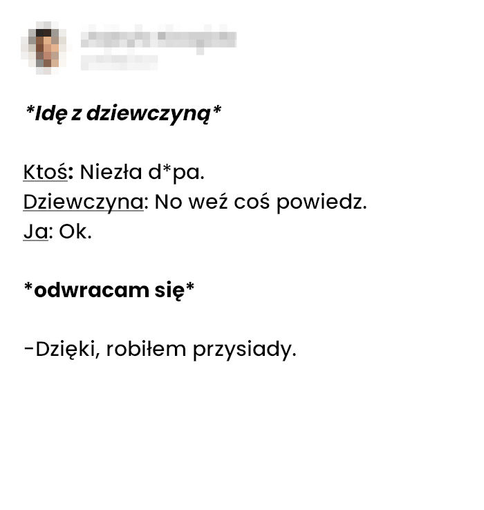 Wtedy nie tego ode mnie oczekiwała