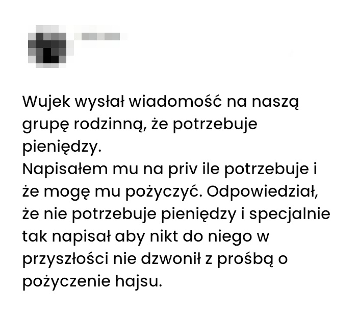 Mój wujek to geniusz do spraw rodzinnych