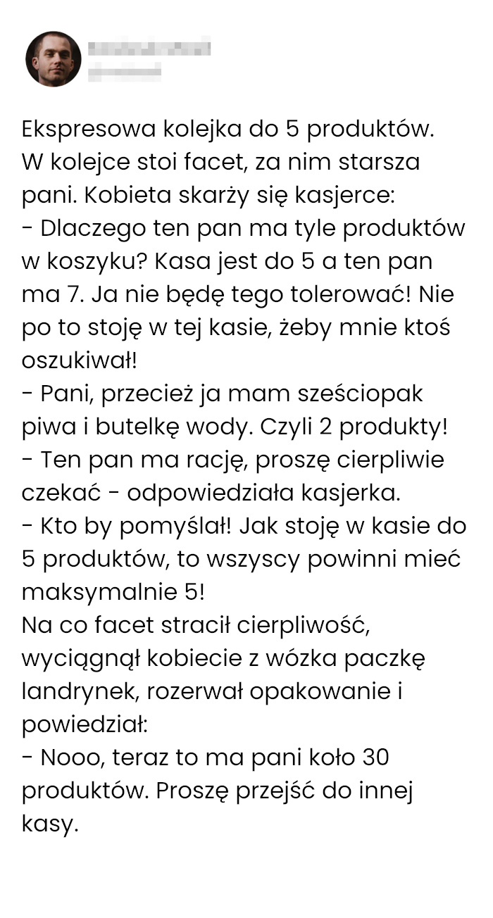 Kasy do 5 produktów to istny dramat