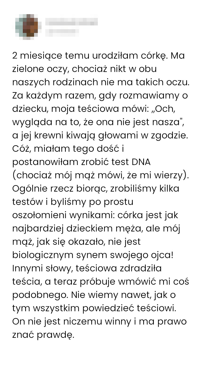 Teściowa szybko przestała się dzielić swoimi uwagami