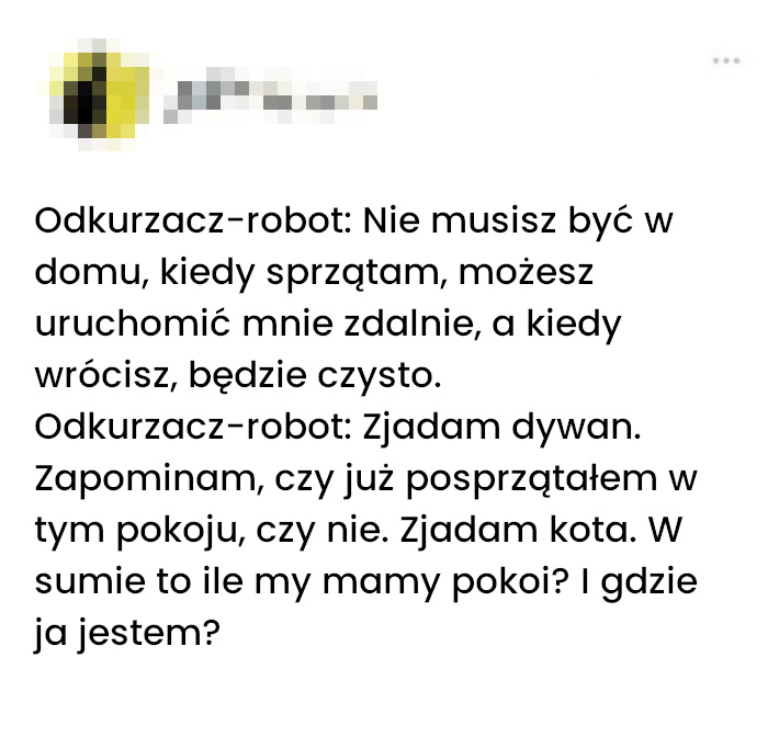 Roboty odkurzające nie są takie idealne