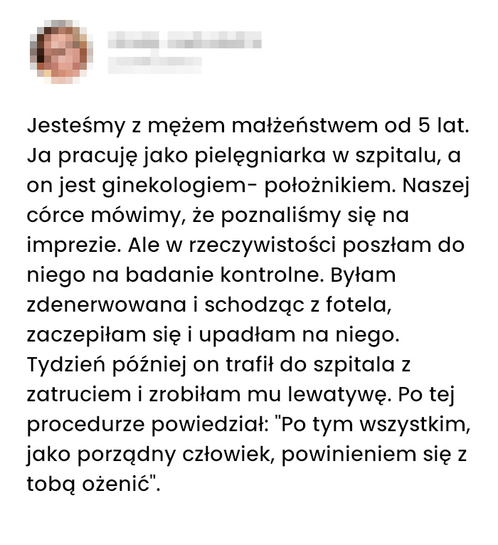 Ukrywaliśmy przed córką jak się poznaliśmy z mężem