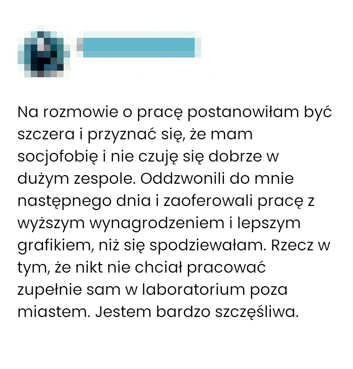 Jak socjofobia zaprowadziła mnie do pracy marzeń