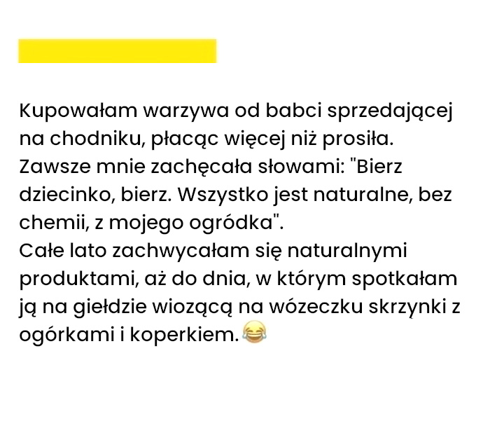 Niby naturalne produkty - Stara śpiewka