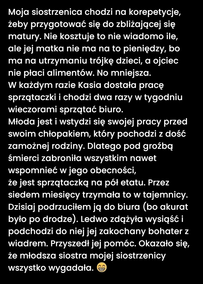 Miłość nie boi się żadnej pracy