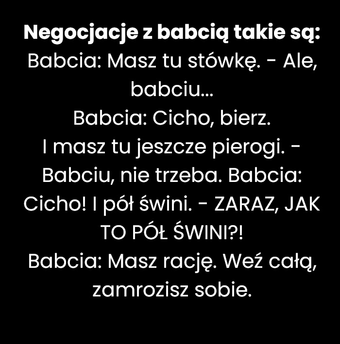 Negocjacje z ukochaną Babcią