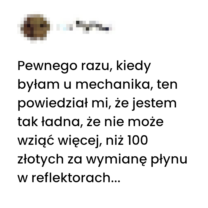 Urok osobisty obniżył koszta naprawy auta