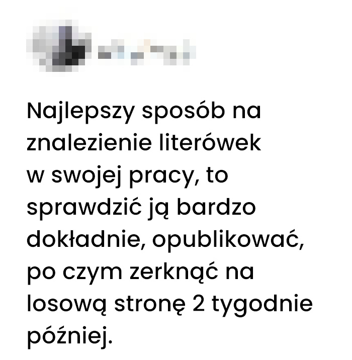 Najlepszy sposób na znalezienie literówek