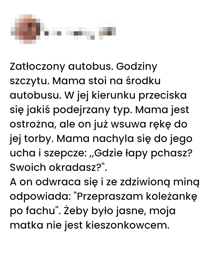 Nieoczekiwana odpowiedź kieszonkowca