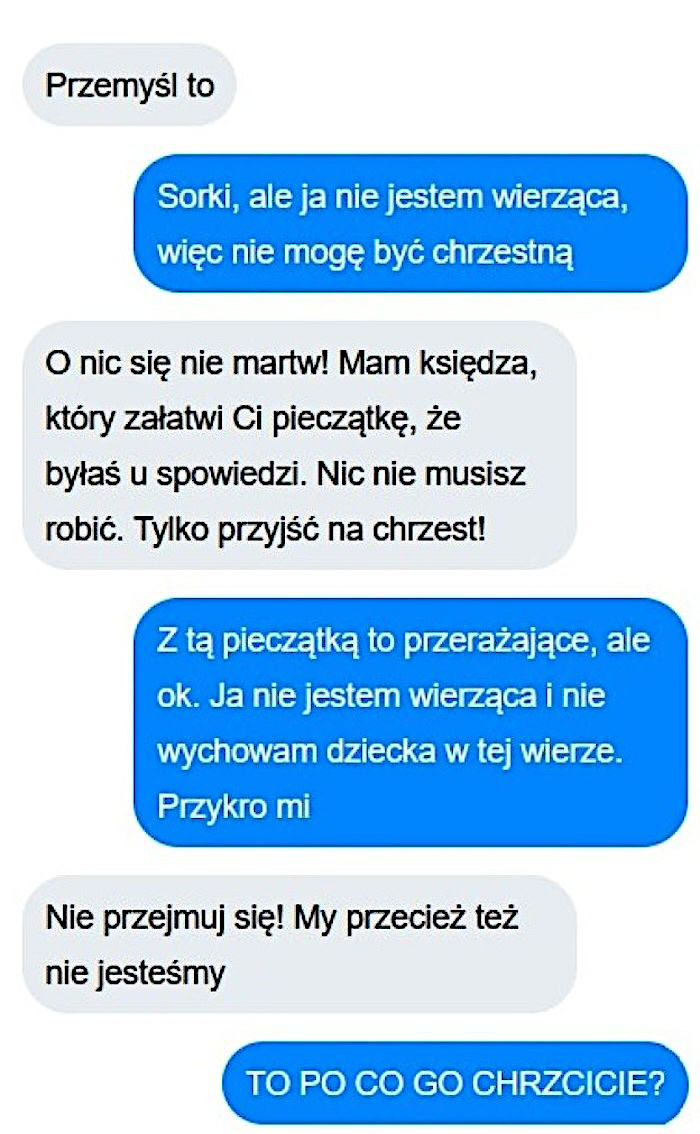 Rozmyślenia rodziców w temacie chrzcin