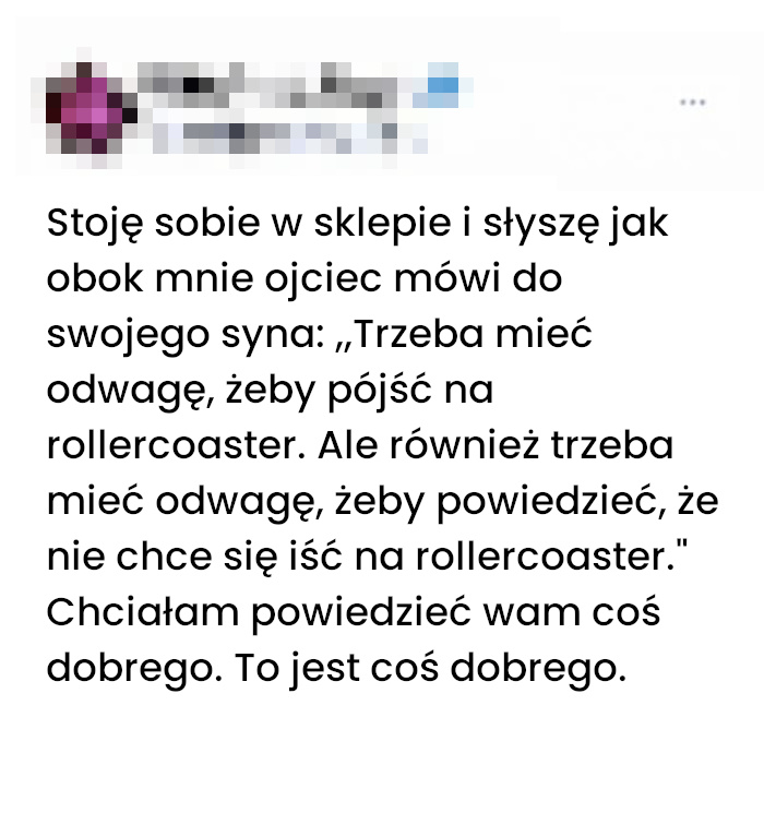 Oblicze odwagi w sklepie spożywczym