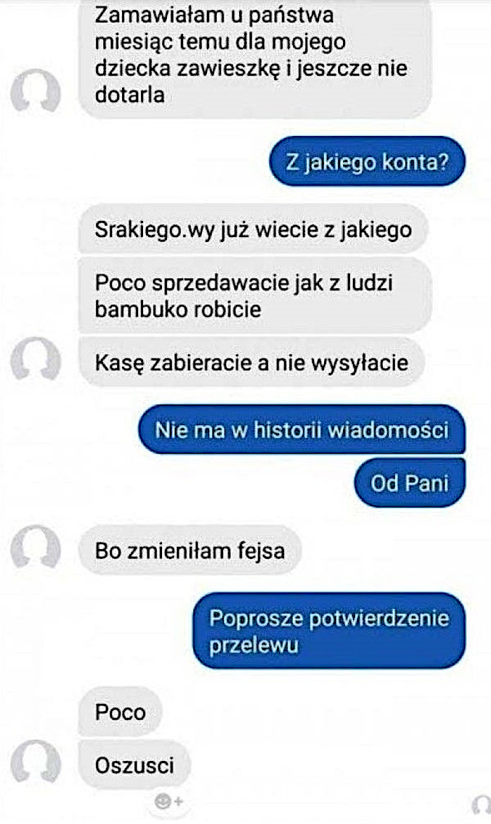 Reklamacja od tajemniczego klienta