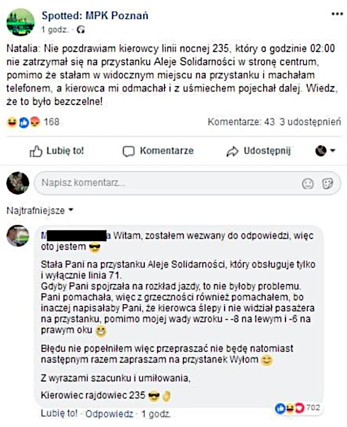 Nie pozdrowienia dla pewnego kierowcy