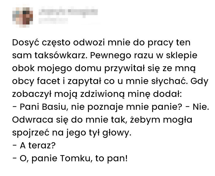 Jak rozpoznać taksówkarza po tyłach