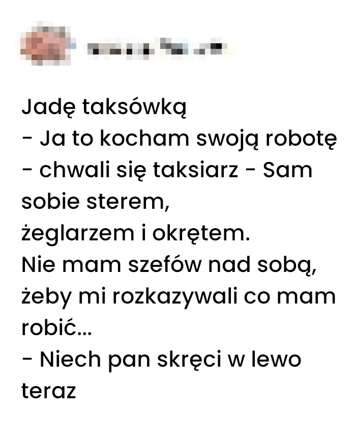 Sam sobie szefem i sterem z drobnym wyjątkiem