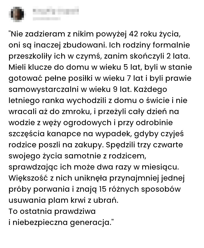 Spostrzeżenie o 40+