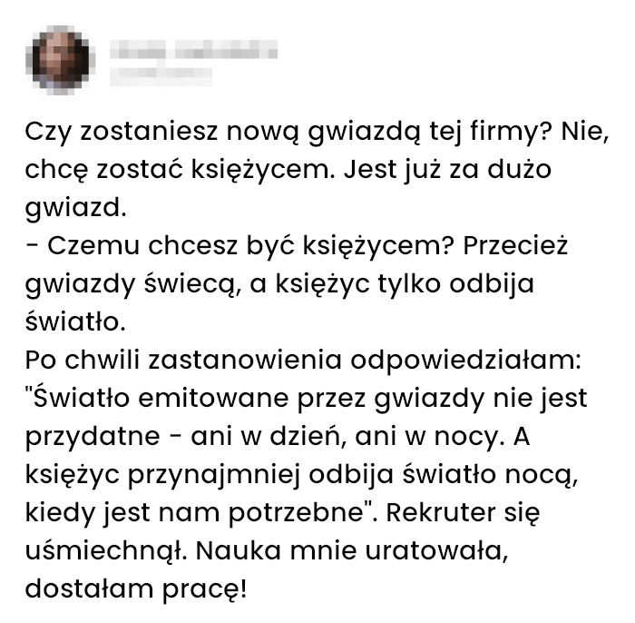 Jak zostałam księżycem wśród gwiazd