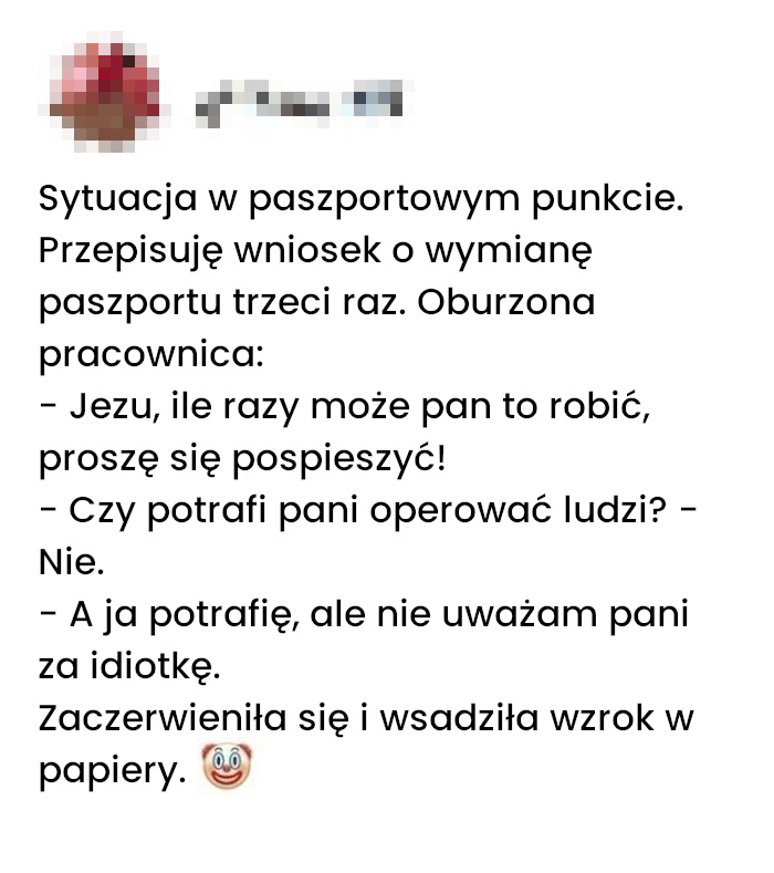 Nieoczekiwany zwrot przy okienku paszportowym