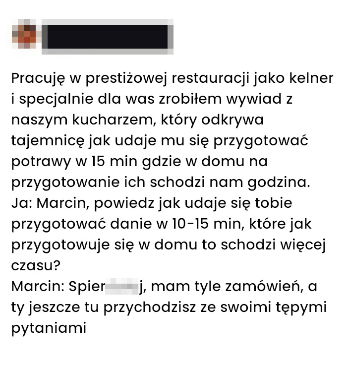 Jak wygląda kuchnia od kulis