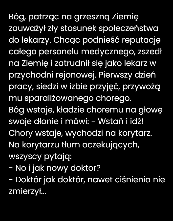 Nowy lekarz w izbie przyjęć