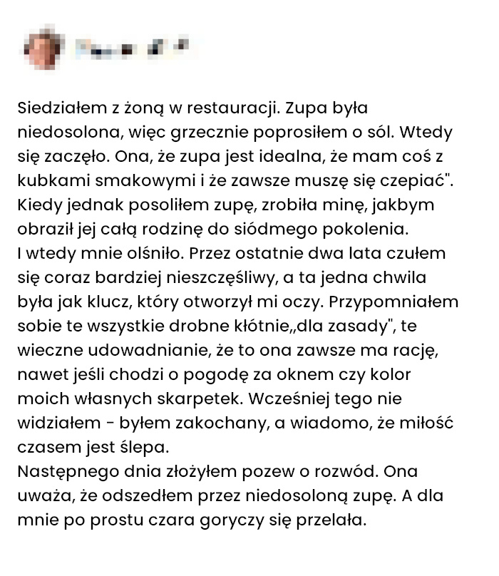 Jak jedna zupa otworzyła mi oczy na całe moje życie