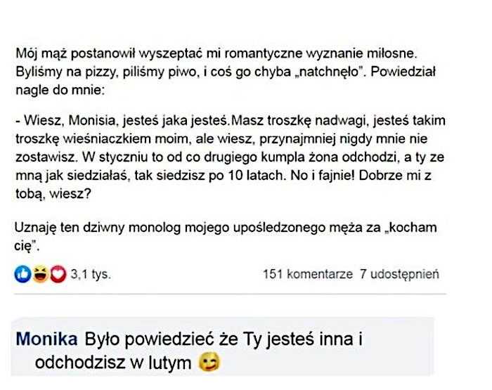 Powiedział jej KOCHAM CIĘ bez używania tego słowa