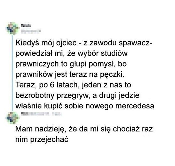 Doświadczenie ze studiów mojego ojca spawacza