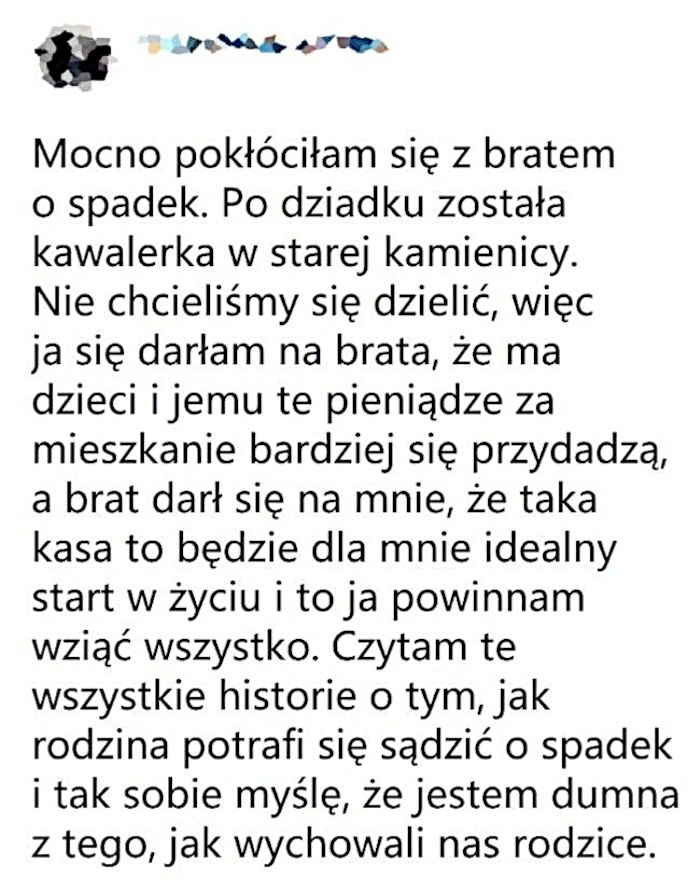 Oby u wszystkich kłótnie o spadek tak wyglądały