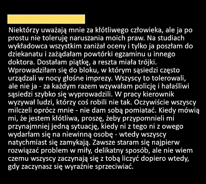 Moje podejście do problemów
