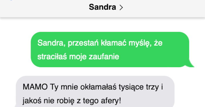 Córka jednak może mieć dużo argumentów na wyjaśnienie swojej matki