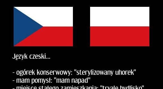 Język czeski zawsze śmieszy