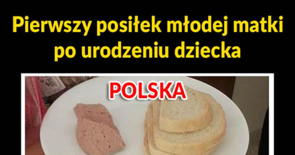 Pierwszy posiłek młodej matki POLSKA vs SZWECJA