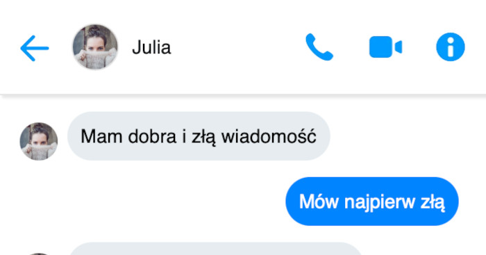 Zła i Dobra wiadomość