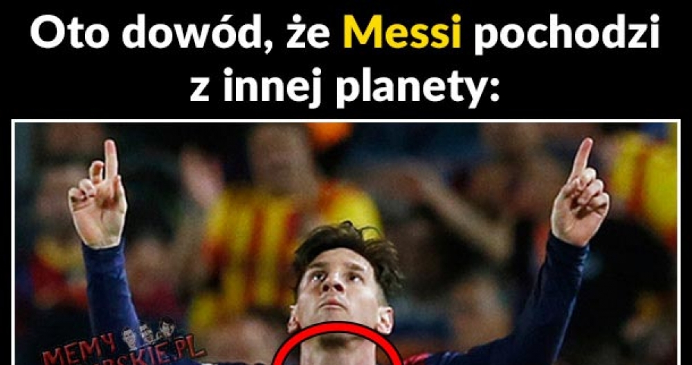 Oto dowód, że Messi pochodzi z innej planety!