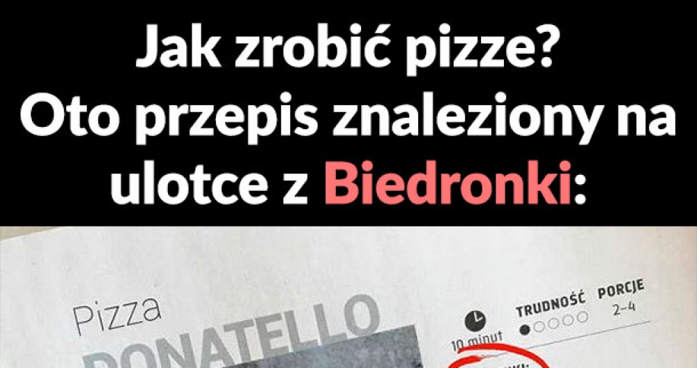 Przepis na pizze z Biedry :D