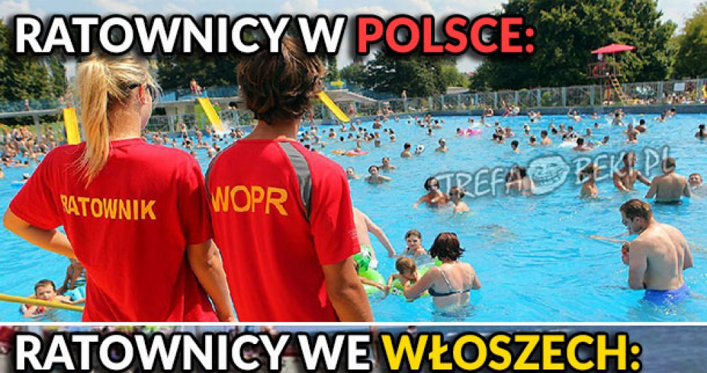 Ratownicy w Polsce i we Włoszech 