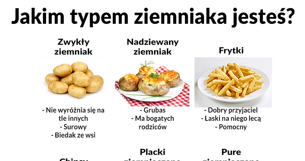 Jakim typem ziemniaka jesteś?