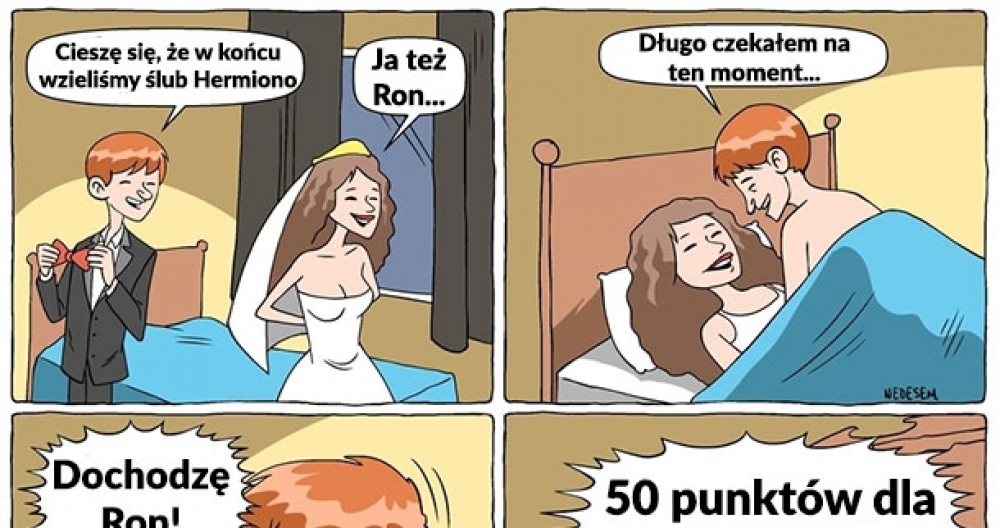 Noc poślubna Rona i Hermiony :D