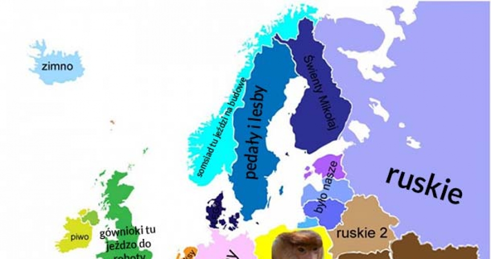 Mapa Europy według Janusza :D