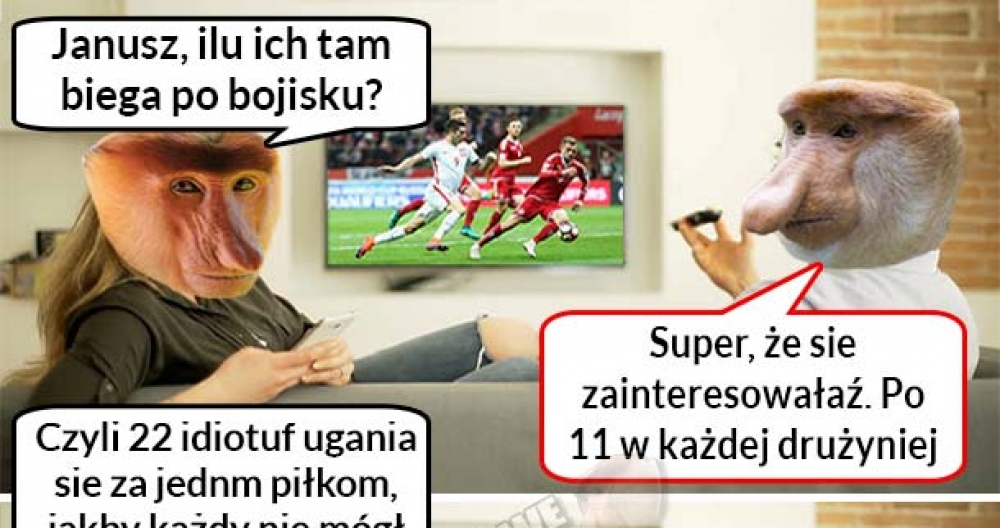 Kiedy Janusz ogląda z Halyną mecz :D