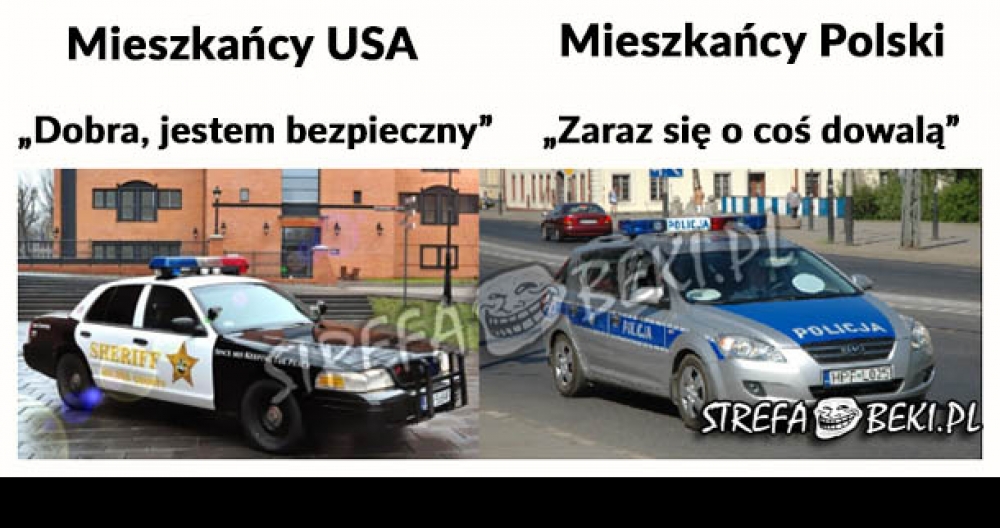 Mieszkańcy USA vs. mieszkańcy Polski