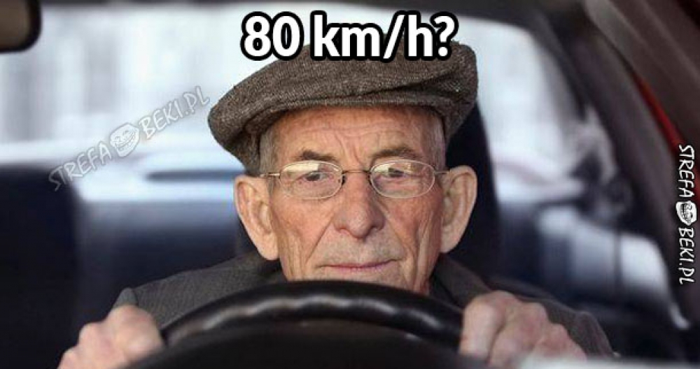 Co myśli starszy Pan za kierownicą