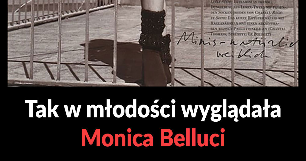 Monica Belluci w młodości 