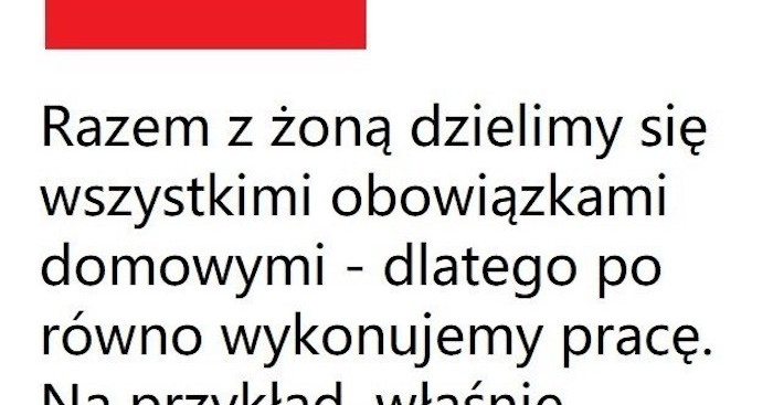 Moja żona jest nie do zastąpienia