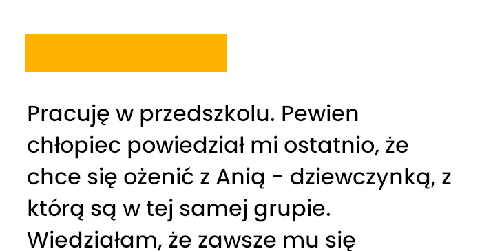 Dowiedziałem się czym jest miłość szybciej niż większość dorosłych