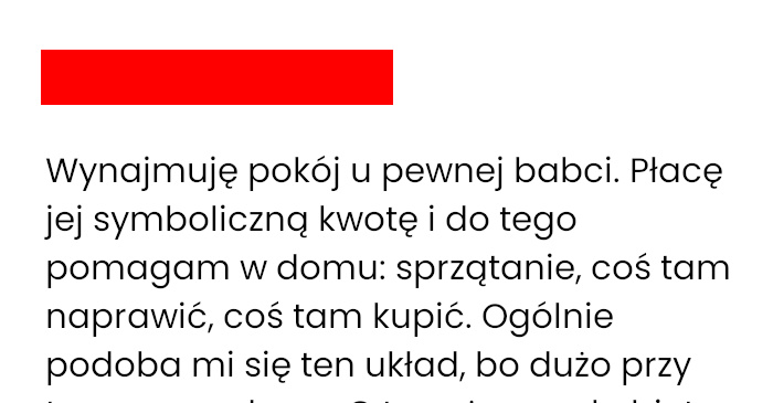 Jak moja babcia wygoniła osiedlowe wielbicielki