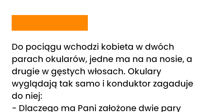 Przez cały dzień  nosiła 2 pary okularów