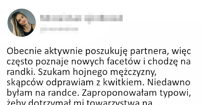 Aktywnie poszukiwany partner